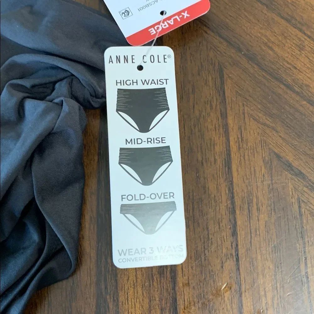 Anne Cole Black Convertible Bikini Bottoms - Picture 4 of 7